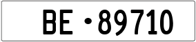 Truck License Plate